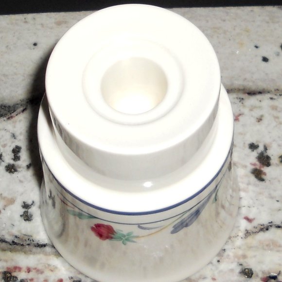 Lenox Accents Lenox Hurricane Lamp Taper Candle Holder Poppies On